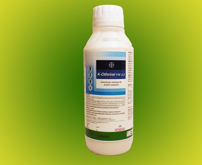 K-Othrine 2.5% insecticida para control de plagas.